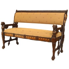 A Rare Egyptian Revival Loveseat