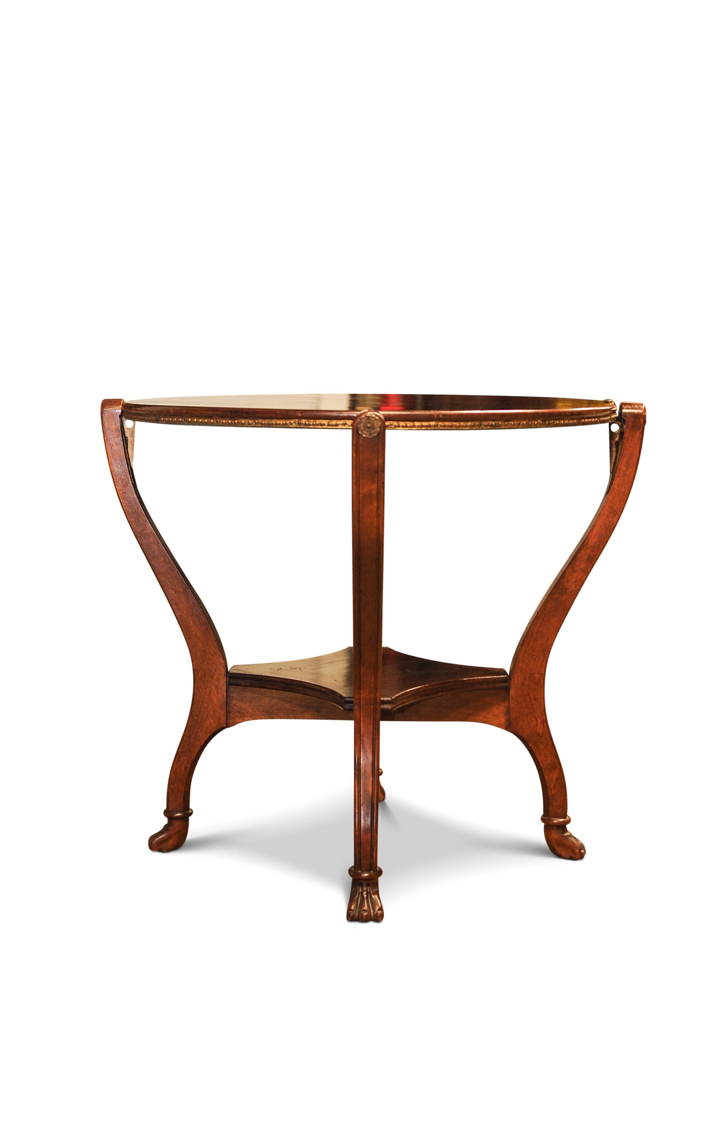 A Rare Example 19th Century, Empire, Regency Card Table, With Reversible Top In Good Condition For Sale In Reading, Berkshire
