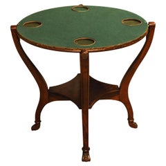 Antique A Rare Example 19th Century, Empire, Regency Card Table, With Reversible Top