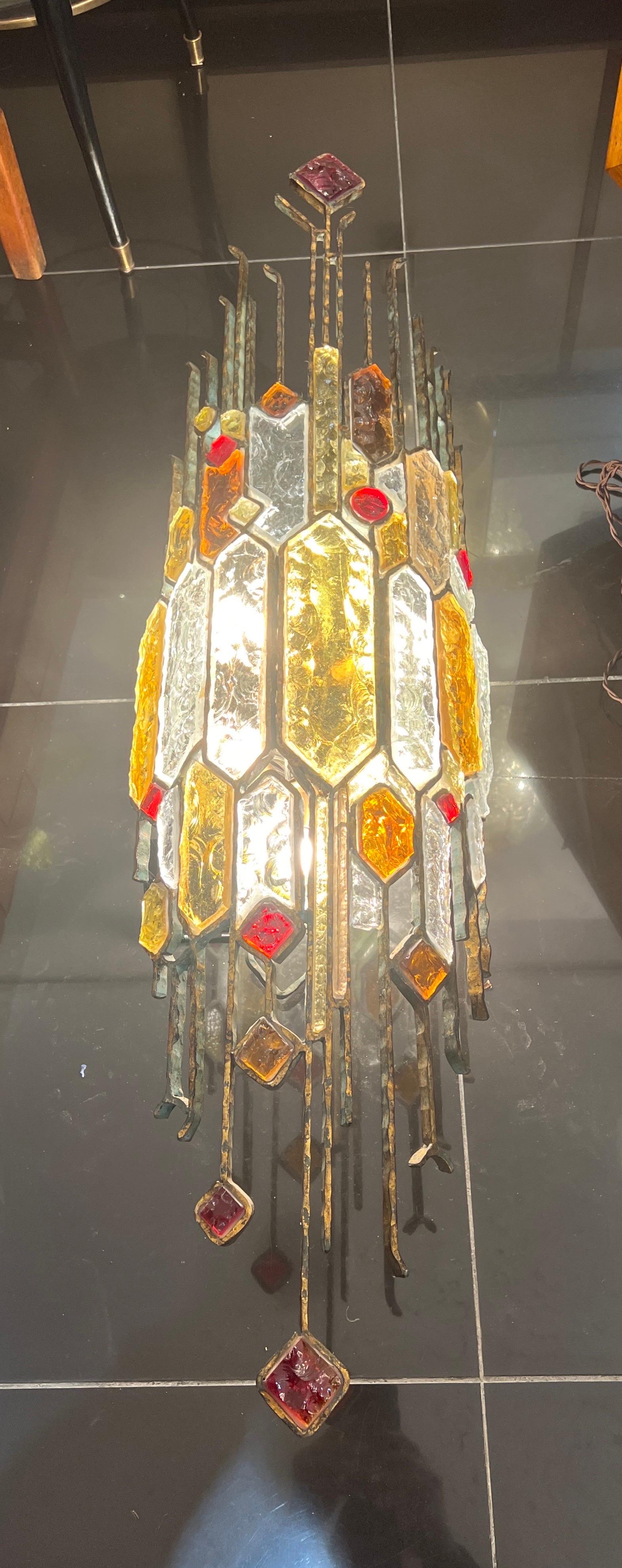 Une très grande applique sculpturale rare d'Albano Poli en vente 2