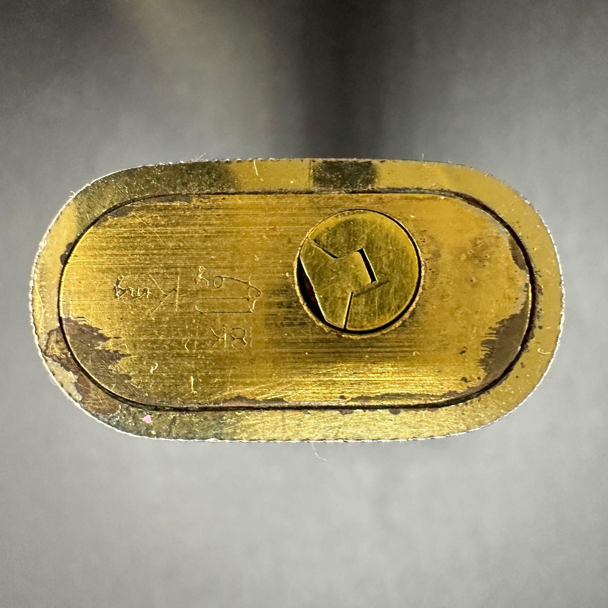 Women's or Men's Rare Find Cartier “Royking” circa 1970 18k Gold and Cream Lacquer