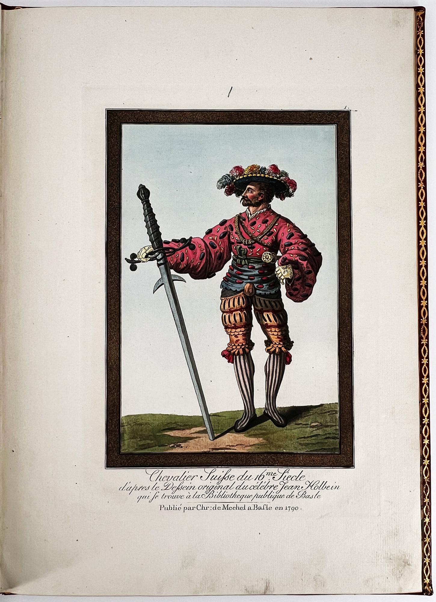 A Rare Folio of Swiss Civil & Military Costumes after Hans Holbein the Younger  For Sale 2