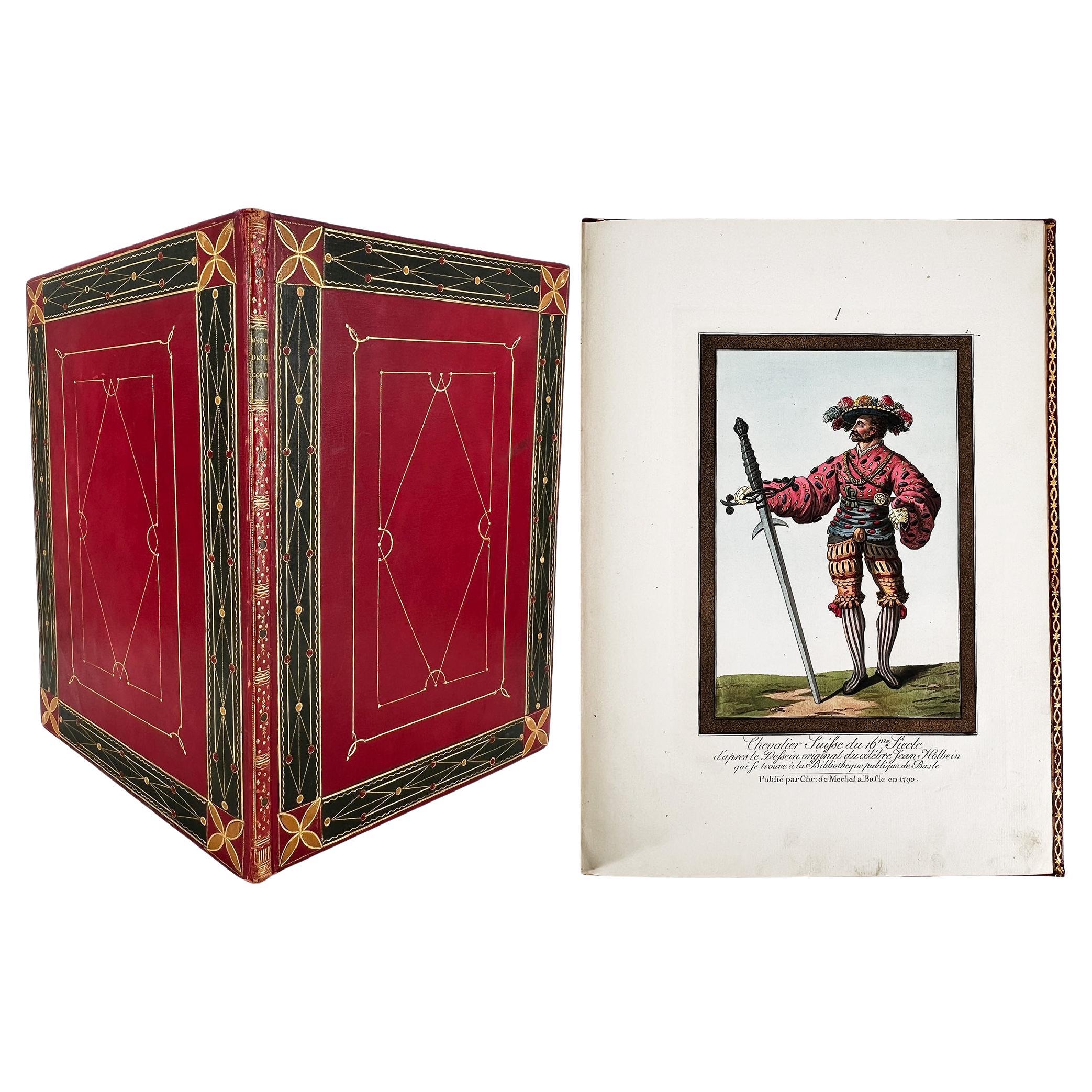 A Rare Folio of Swiss Civil & Military Costumes after Hans Holbein the Younger  For Sale