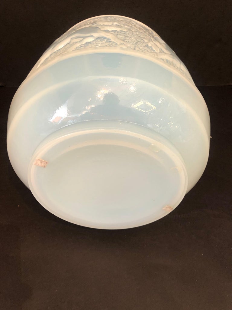 Rare French Art Deco Iridescent Glass Vase, Etling For Sale 7