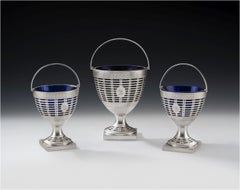 Rare Garniture of George III Baskets, London, 1778, Philip Freeman