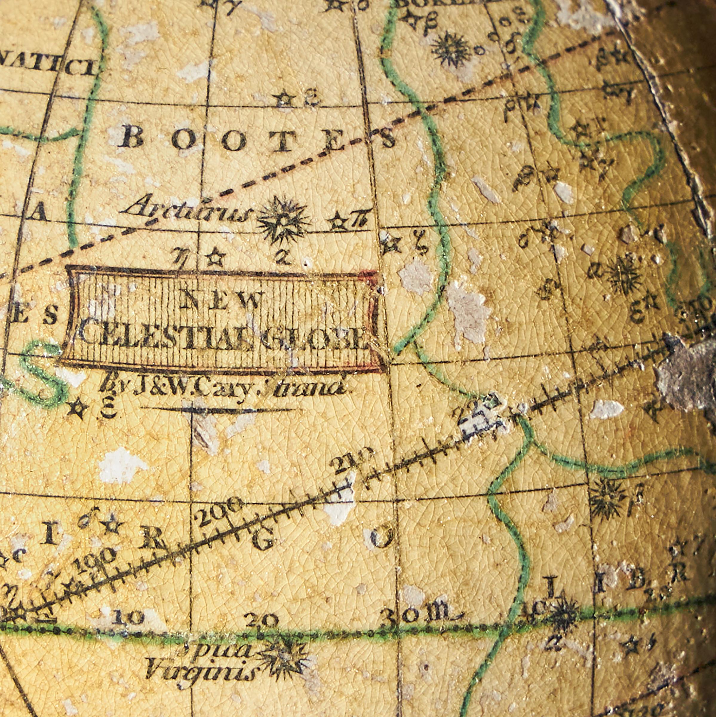 18th Century Rare George III Celestial Pocket Globe by Cary, London For Sale