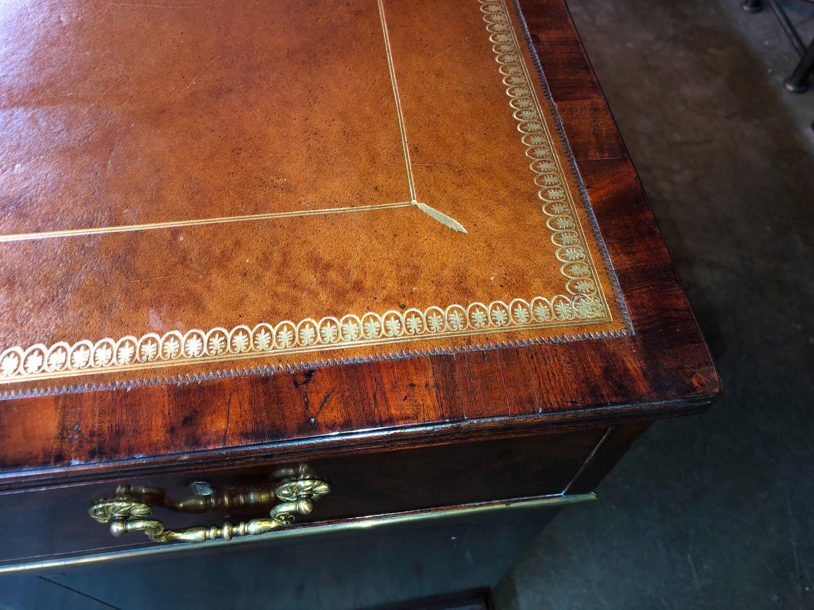 English A Rare George III Mahogany Partners Desk