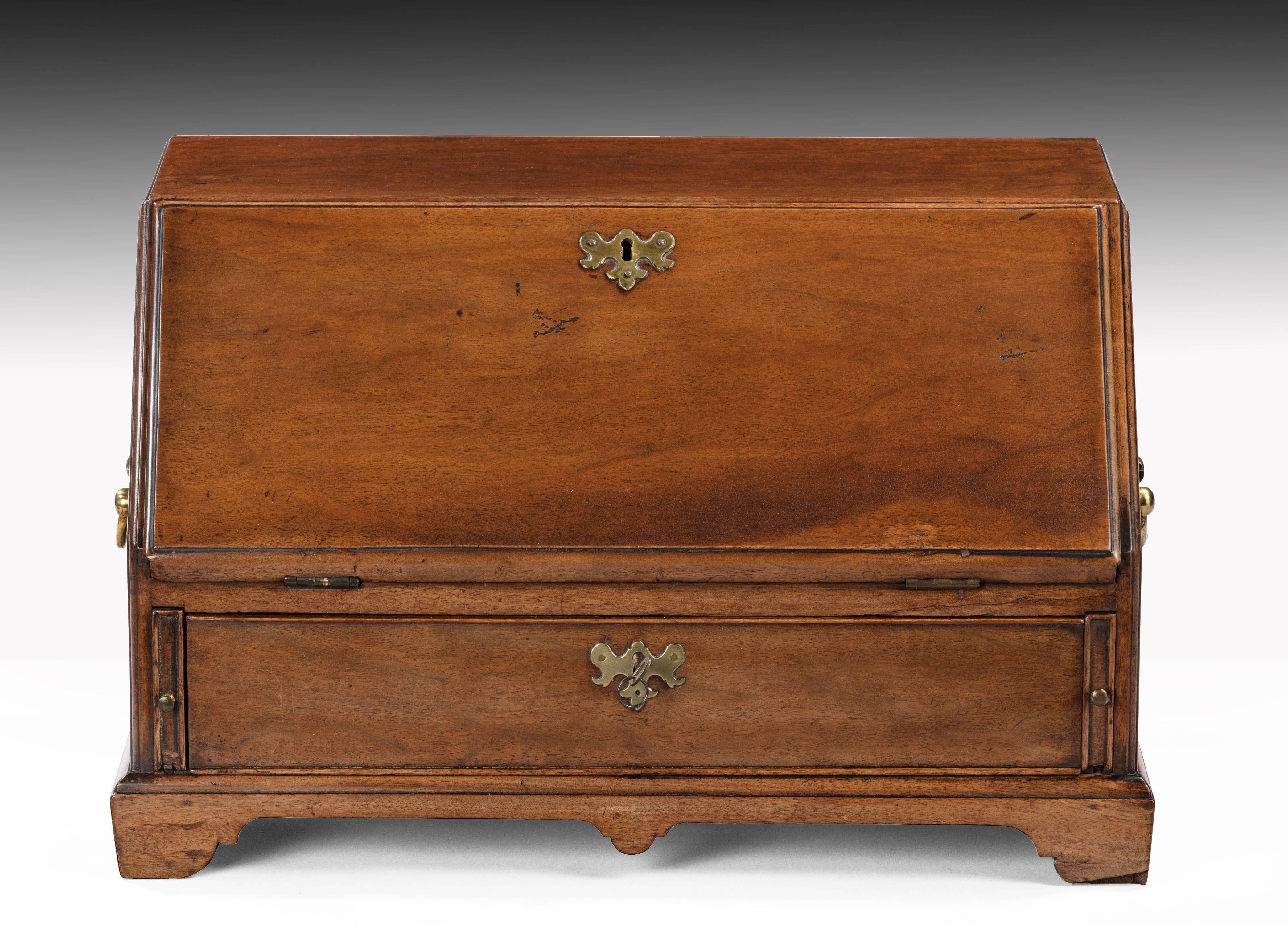 Mid-18th Century Rare George III Period Mahogany Table Bureau