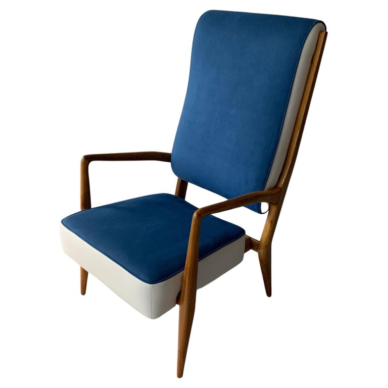 Rare Gio Ponti Amchair Manufactured by Cassina Model # 589, Made in 1955  For Sale at 1stDibs