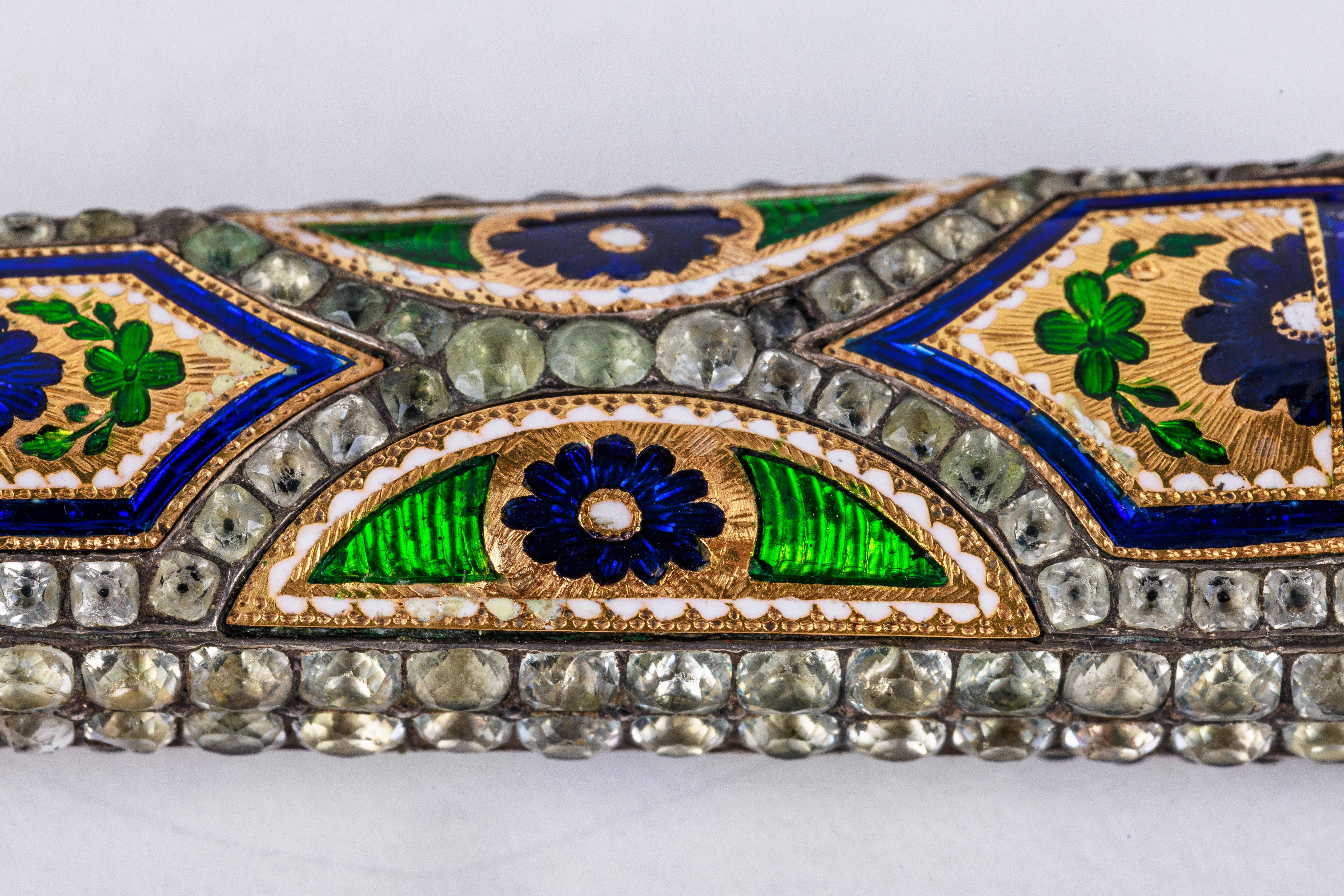 Rare Gold, Enamel and Jewelled Cutting Service For Sale 10