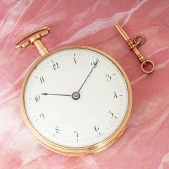 A Rare Gold Quarter Repeater Musical Watch Signed Breguet C1820