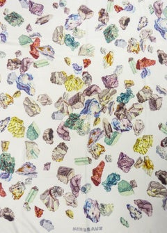 A Rare Hermès scarf "Minéraux" by Hugo Grygkar Circa 1984 or 2007
