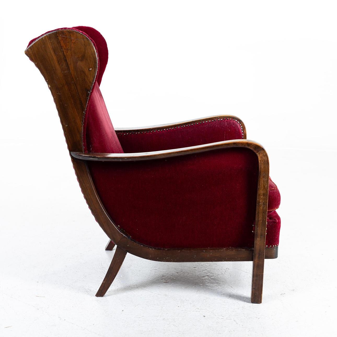 German A rare highback lounge chair by Knoll, Art Deco For Sale