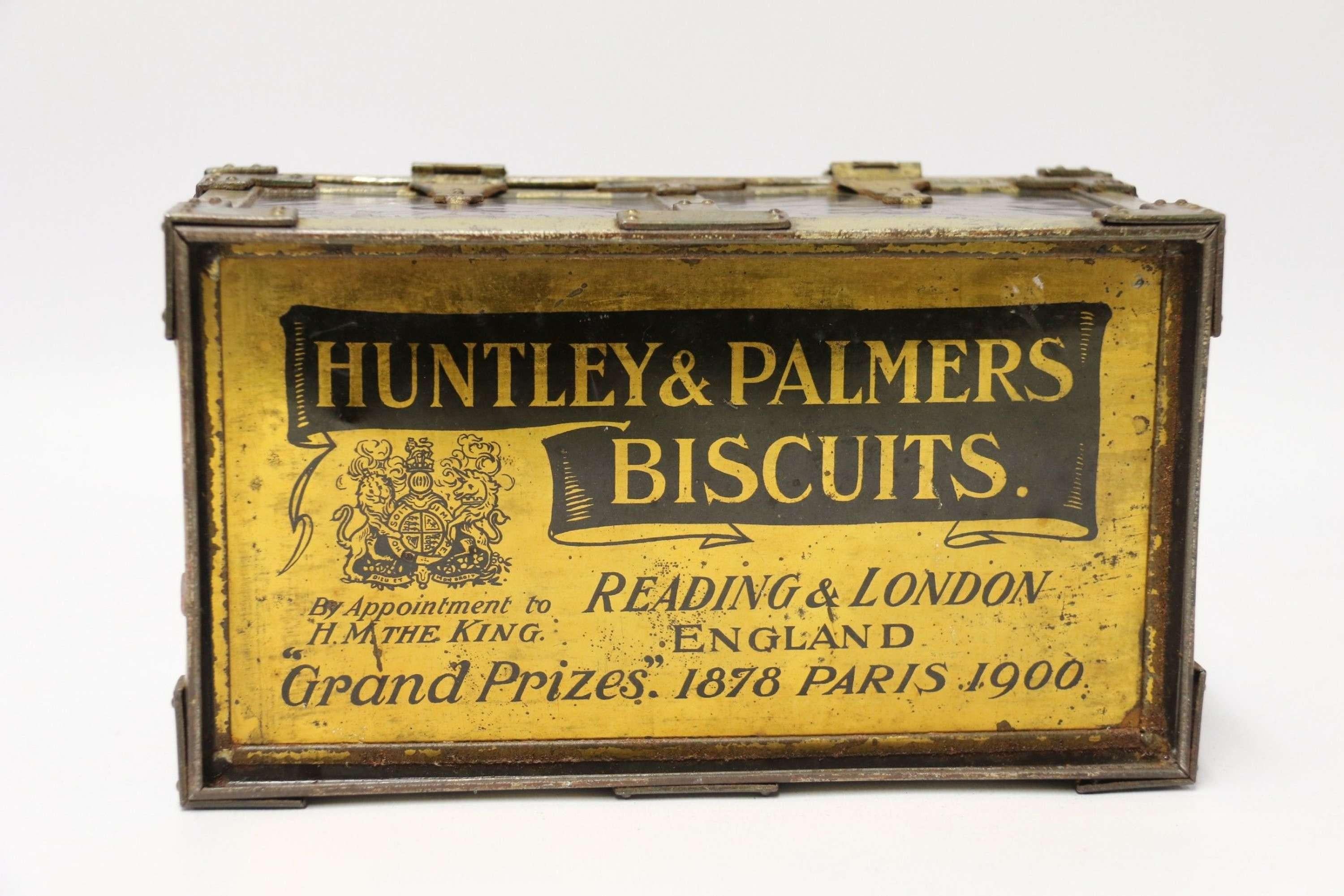 20ième siècle Rare étui à biscuits fantaisie Huntley and Palmers, anglais vers 1900 en vente