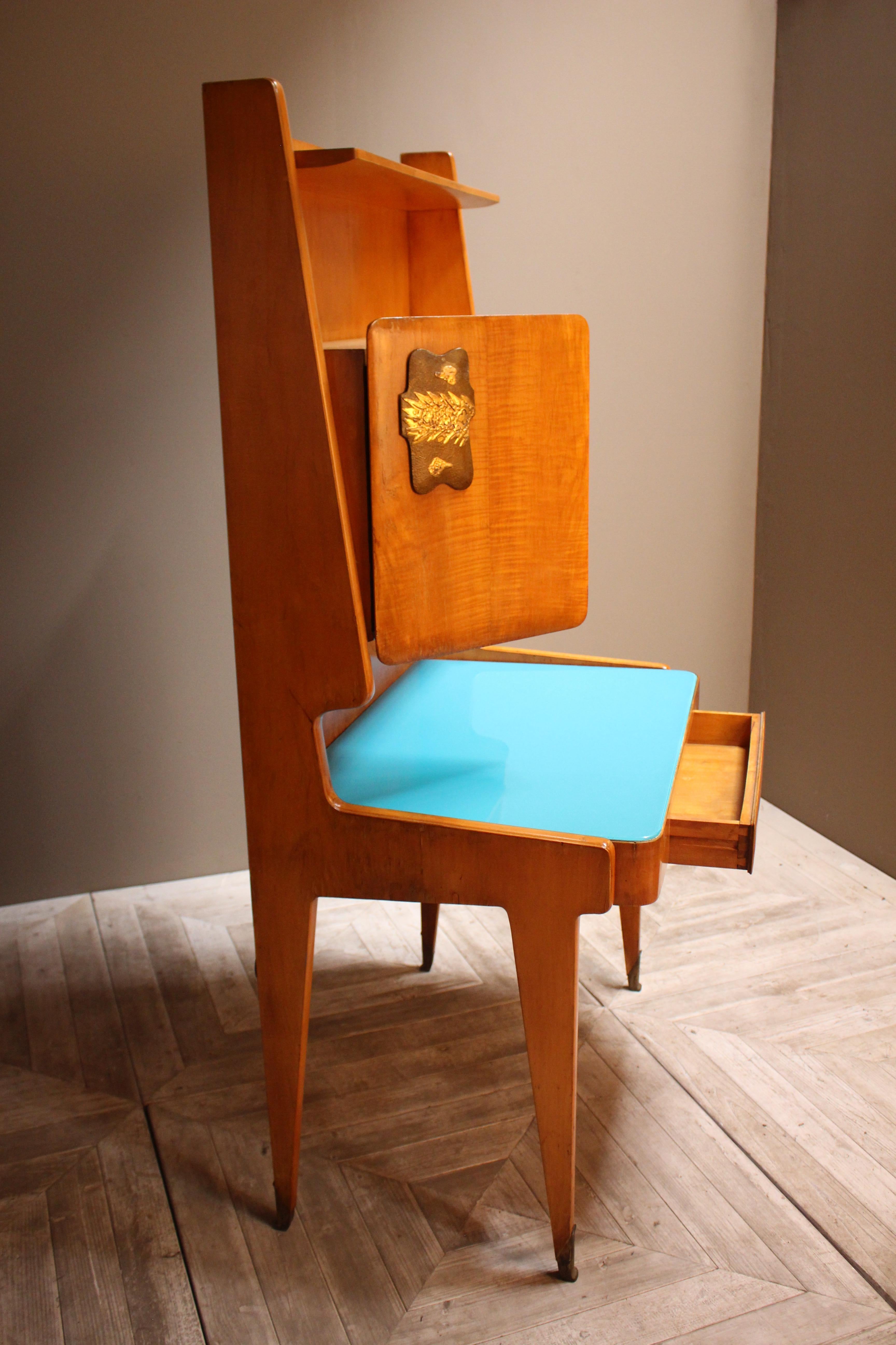 Rare Italian Midcentury Desk Bookcase by Vittorio Dassi 4