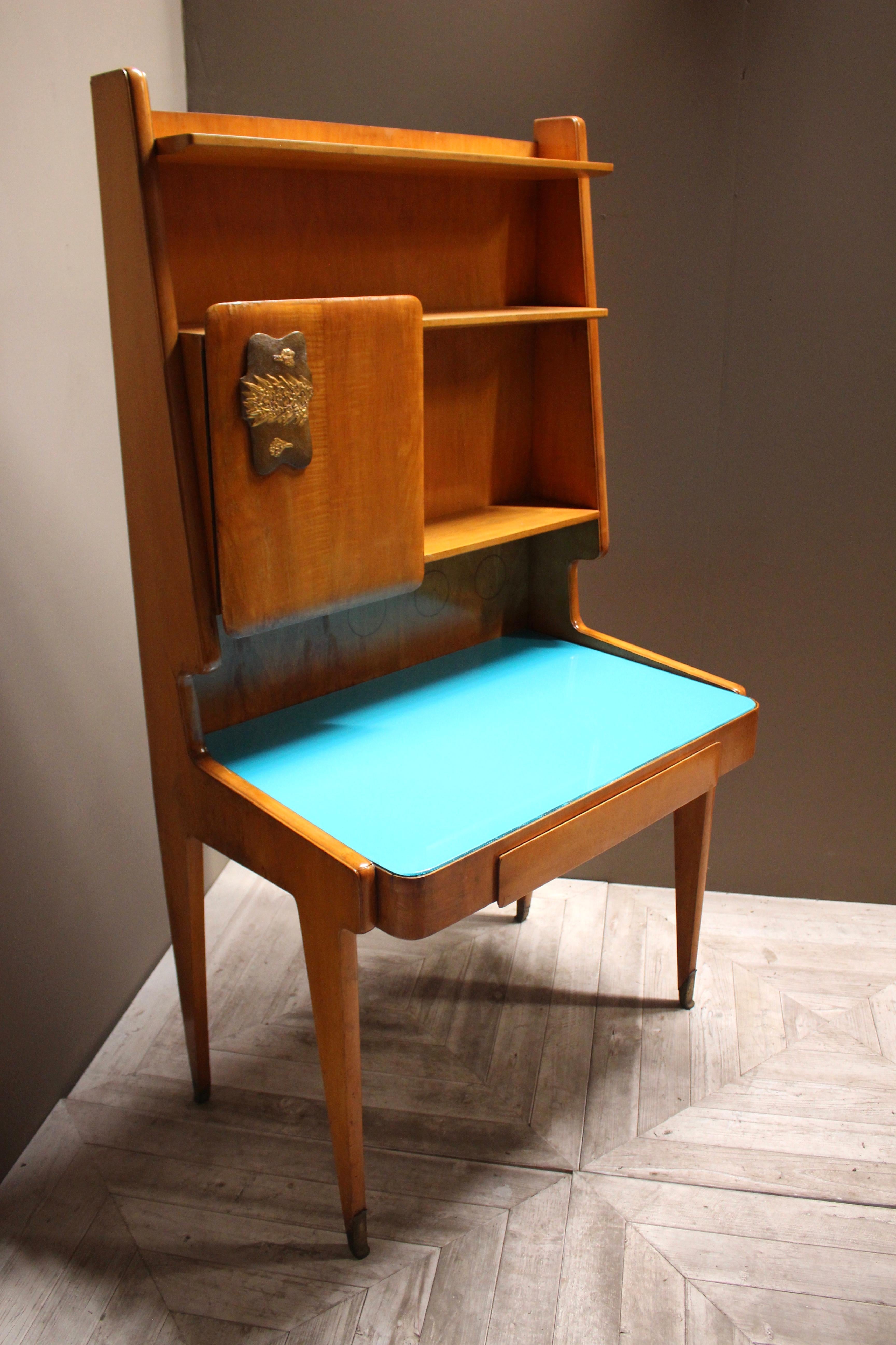 Rare Italian Midcentury Desk Bookcase by Vittorio Dassi 6