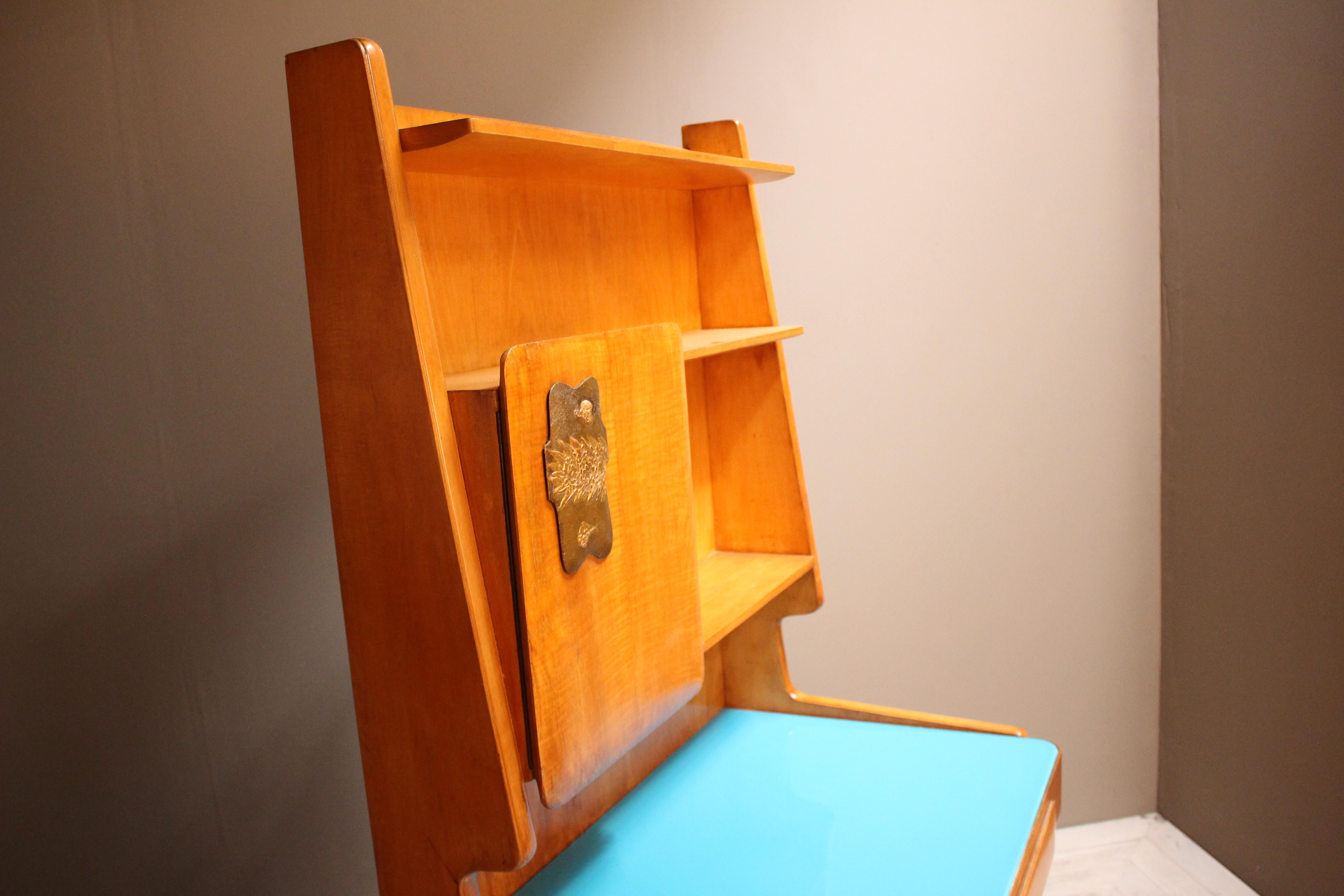 Rare Italian Midcentury Desk Bookcase by Vittorio Dassi 2