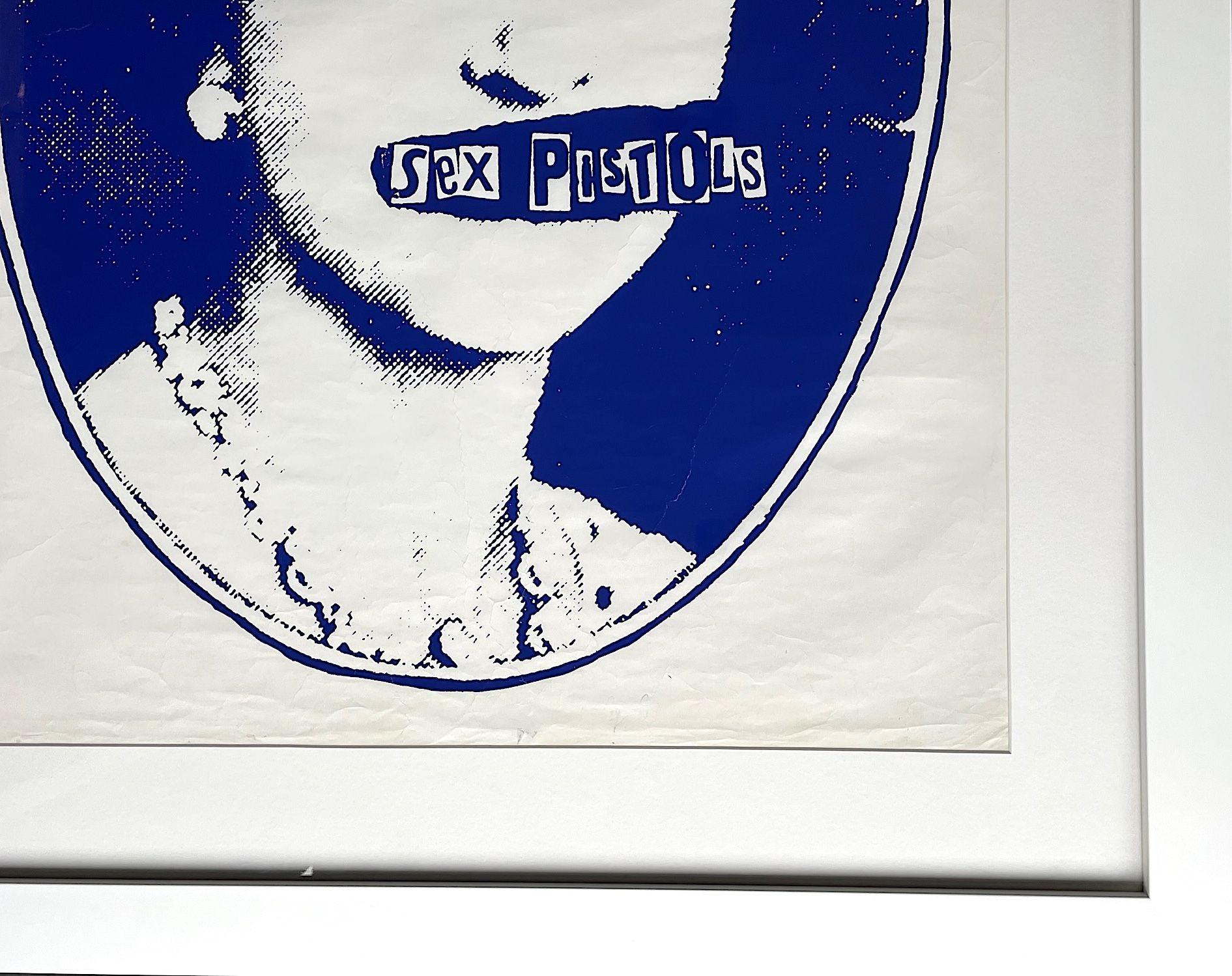 Une affiche de promotion rare de Jamie Reid pour The Sex Pistols « God Save The Queen », 1977 en vente 2