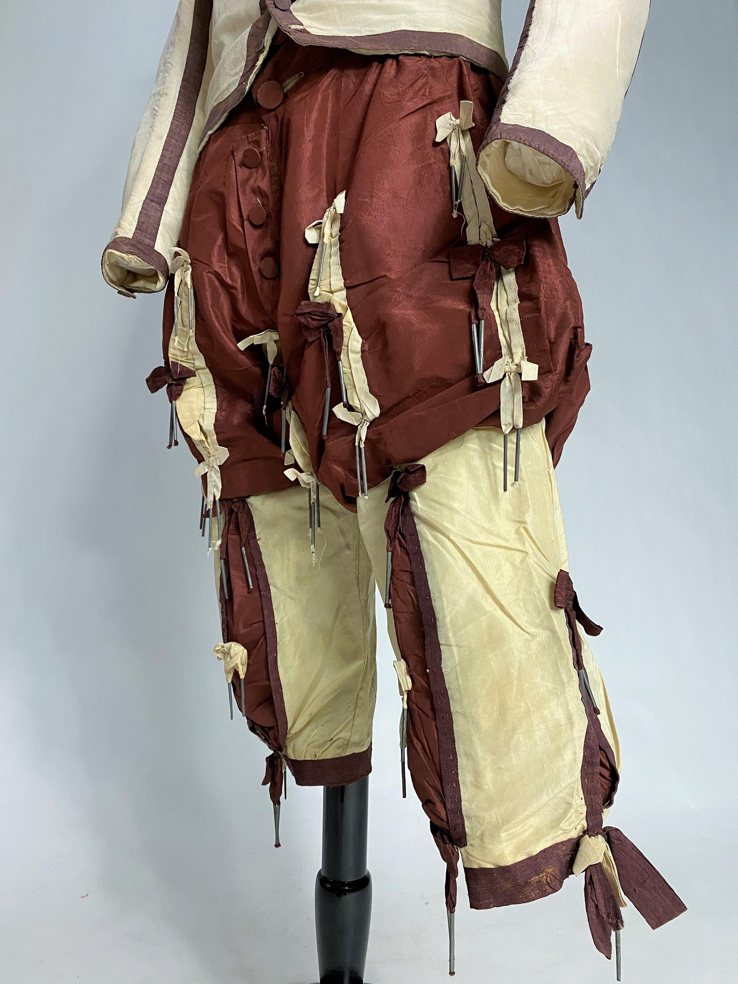 A Rare Jockey (?) Silk jumpsuit and breeches - England 18th century 9