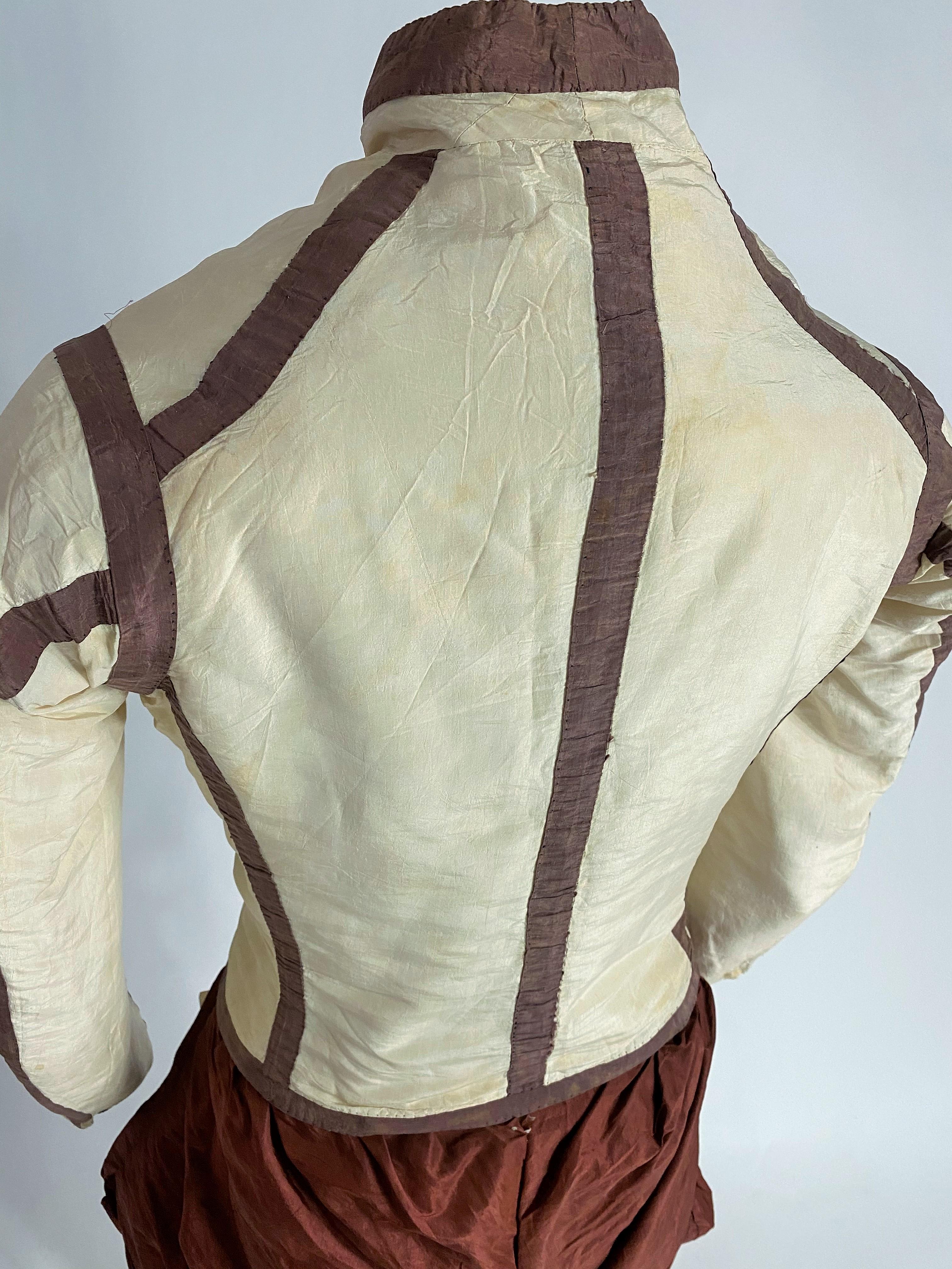 A Rare Jockey (?) Silk jumpsuit and breeches - England 18th century 14