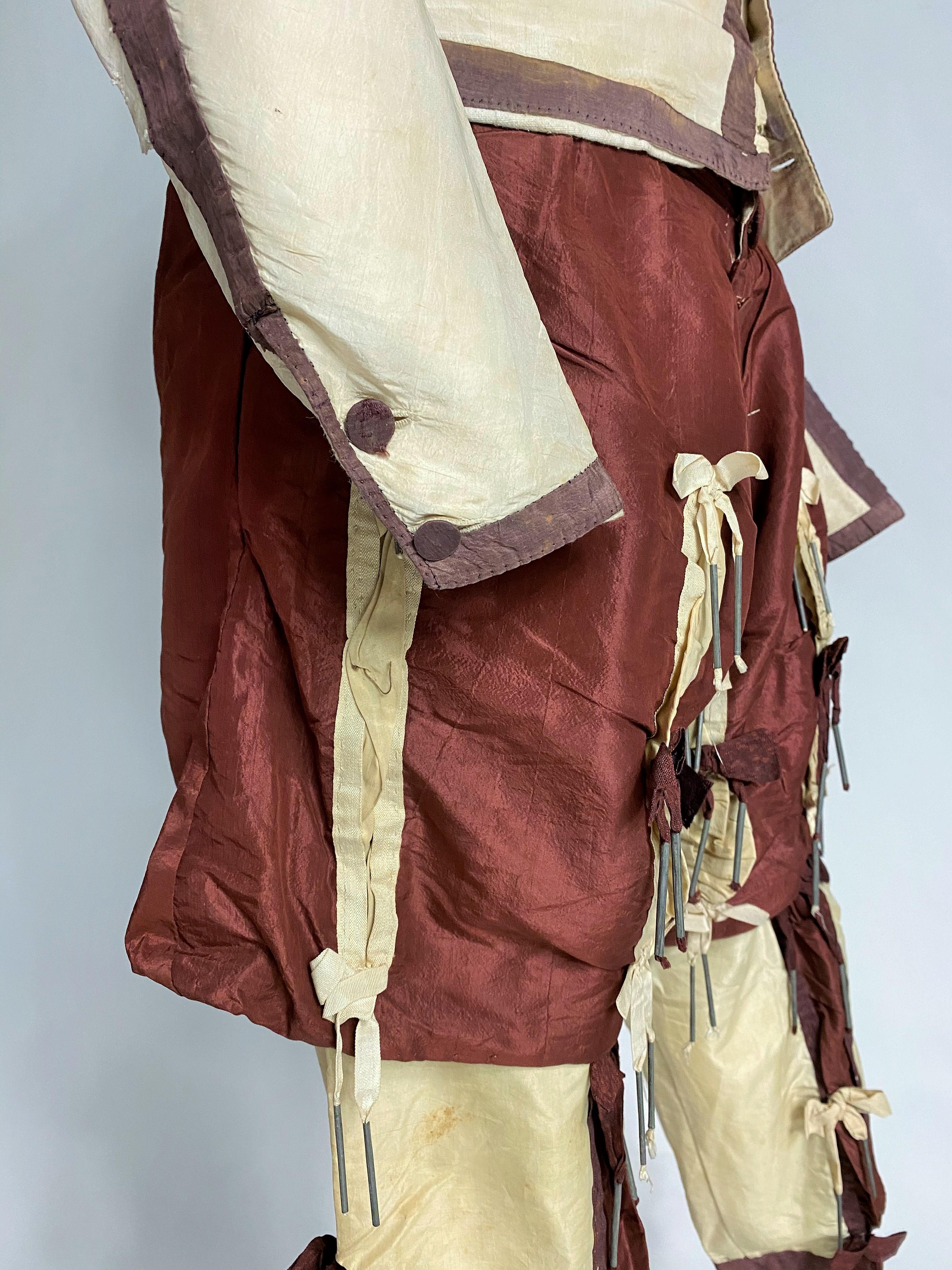 A Rare Jockey (?) Silk jumpsuit and breeches - England 18th century 3