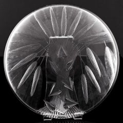 A Rare Josef Svarc Cut Glass Charger, c1965