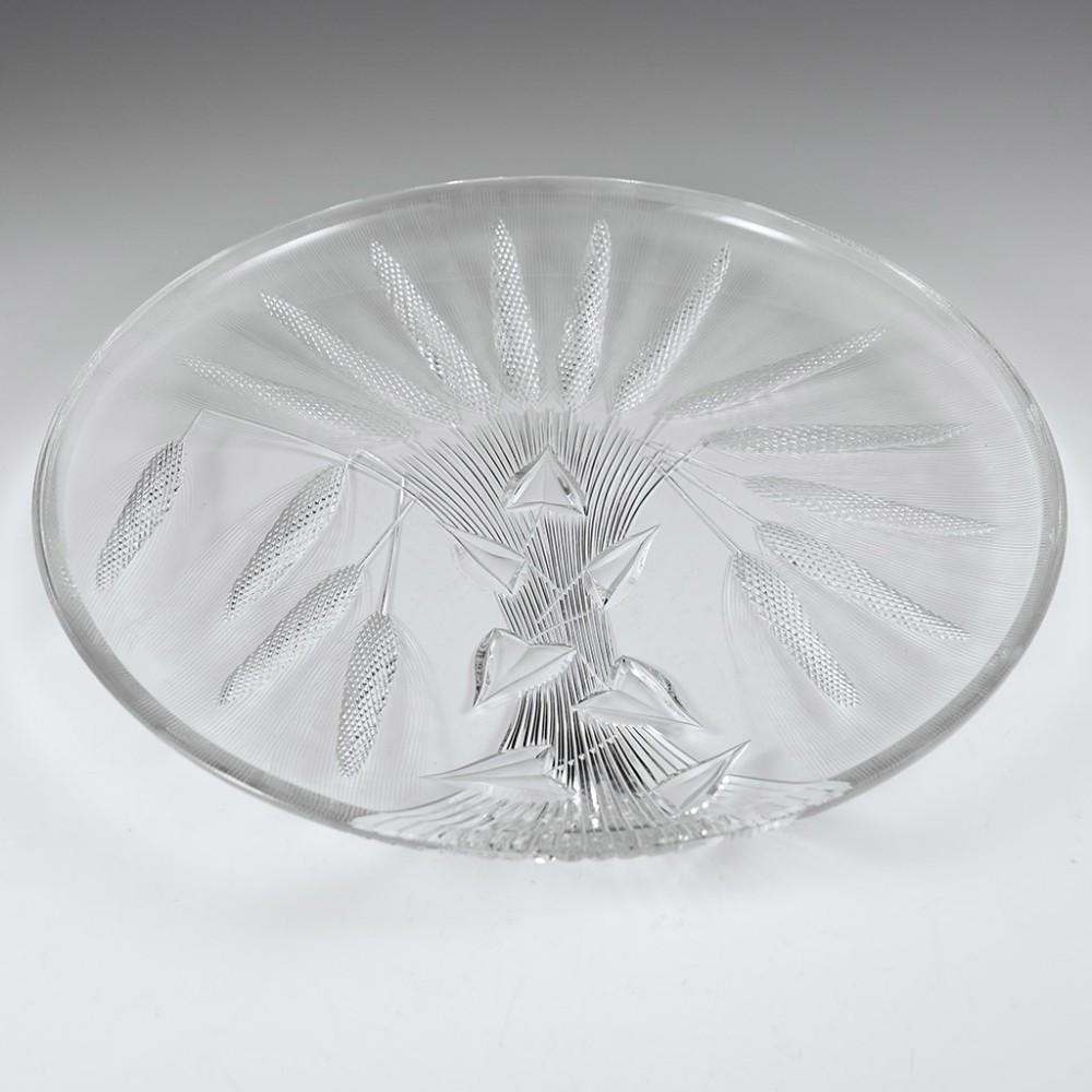 20th Century A Rare Josef Svarc Cut Glass Charger, c1965