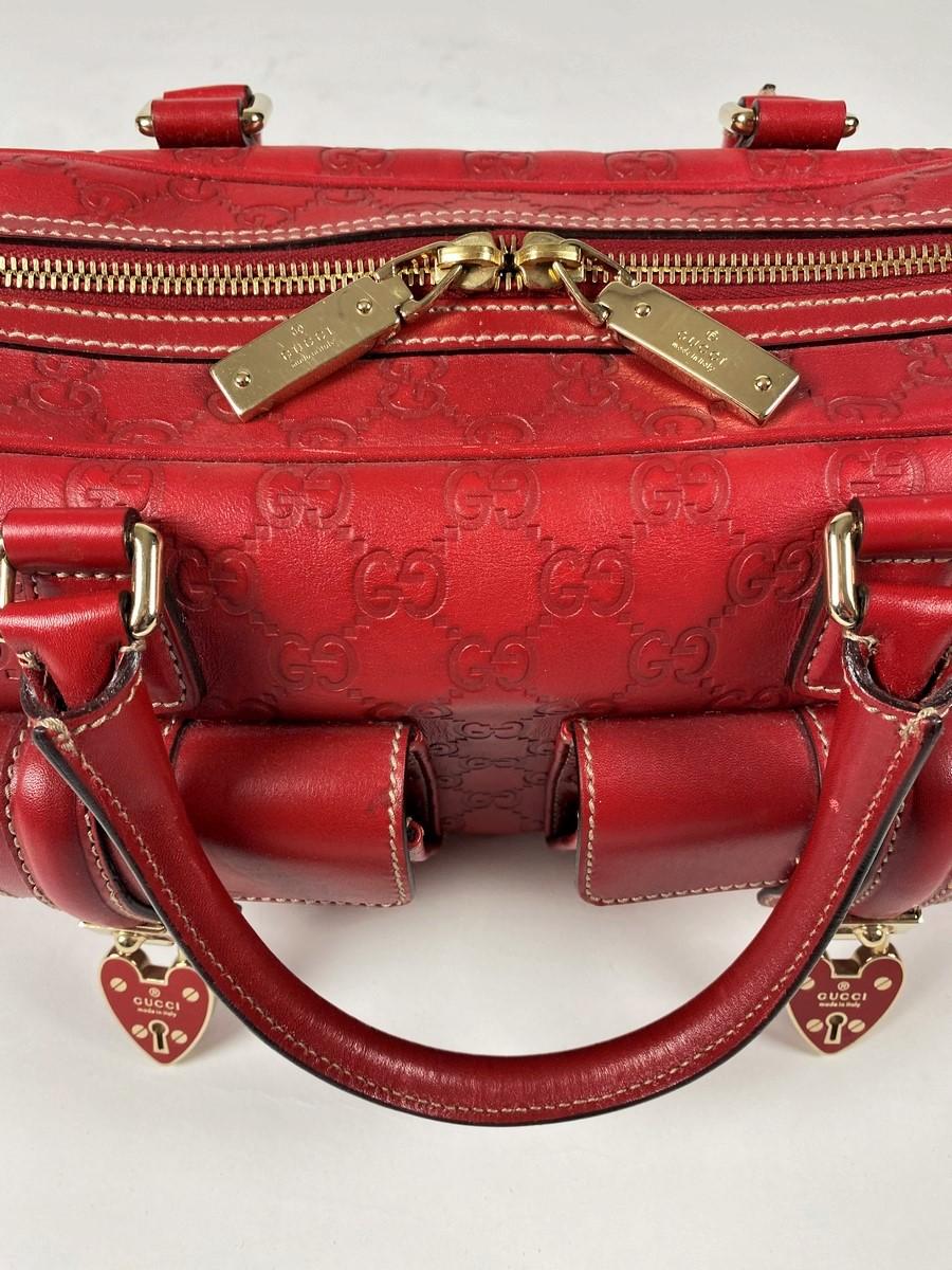 Rare sac à main Joy Boston Heart Padlock de Gucci, édition limitée vers 2013 9