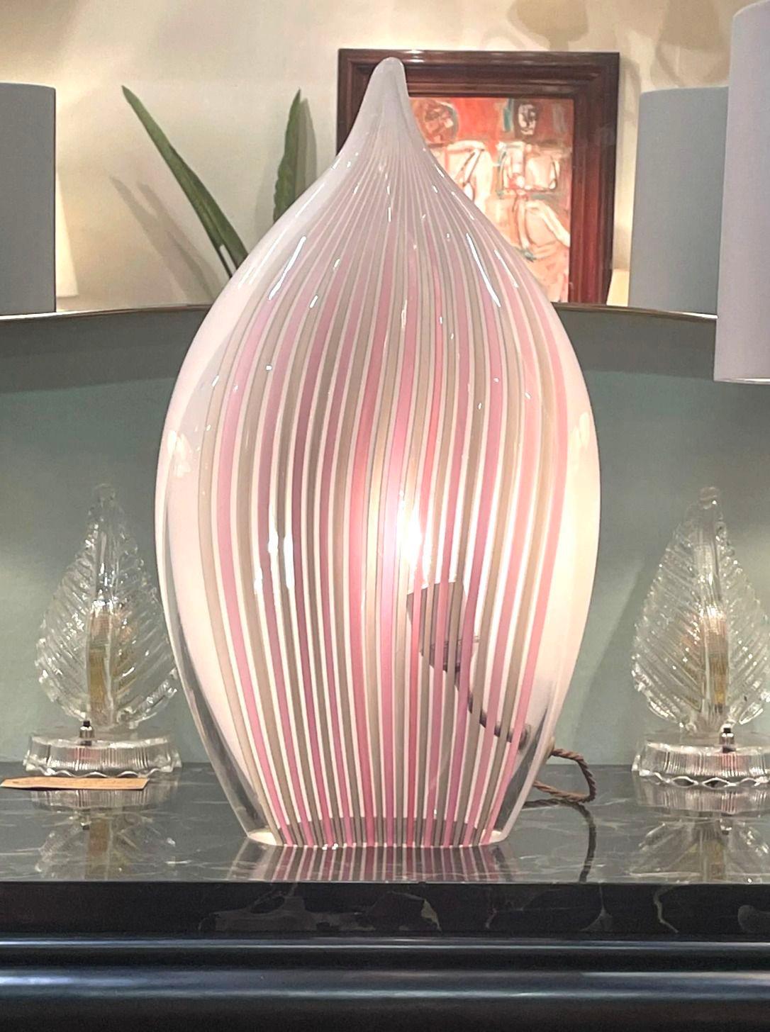Rara lámpara en forma de lágrima de cristal de La Murano, de Lino Tagliapietra en venta 3