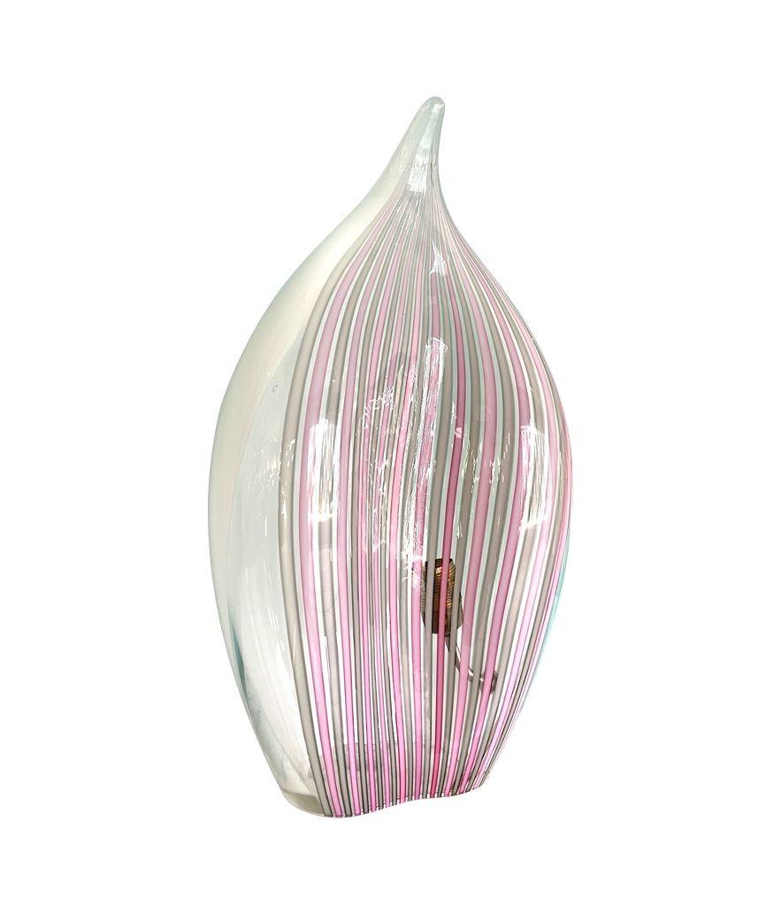 Rara lámpara en forma de lágrima de cristal de La Murano, de Lino Tagliapietra Moderno de mediados de siglo en venta