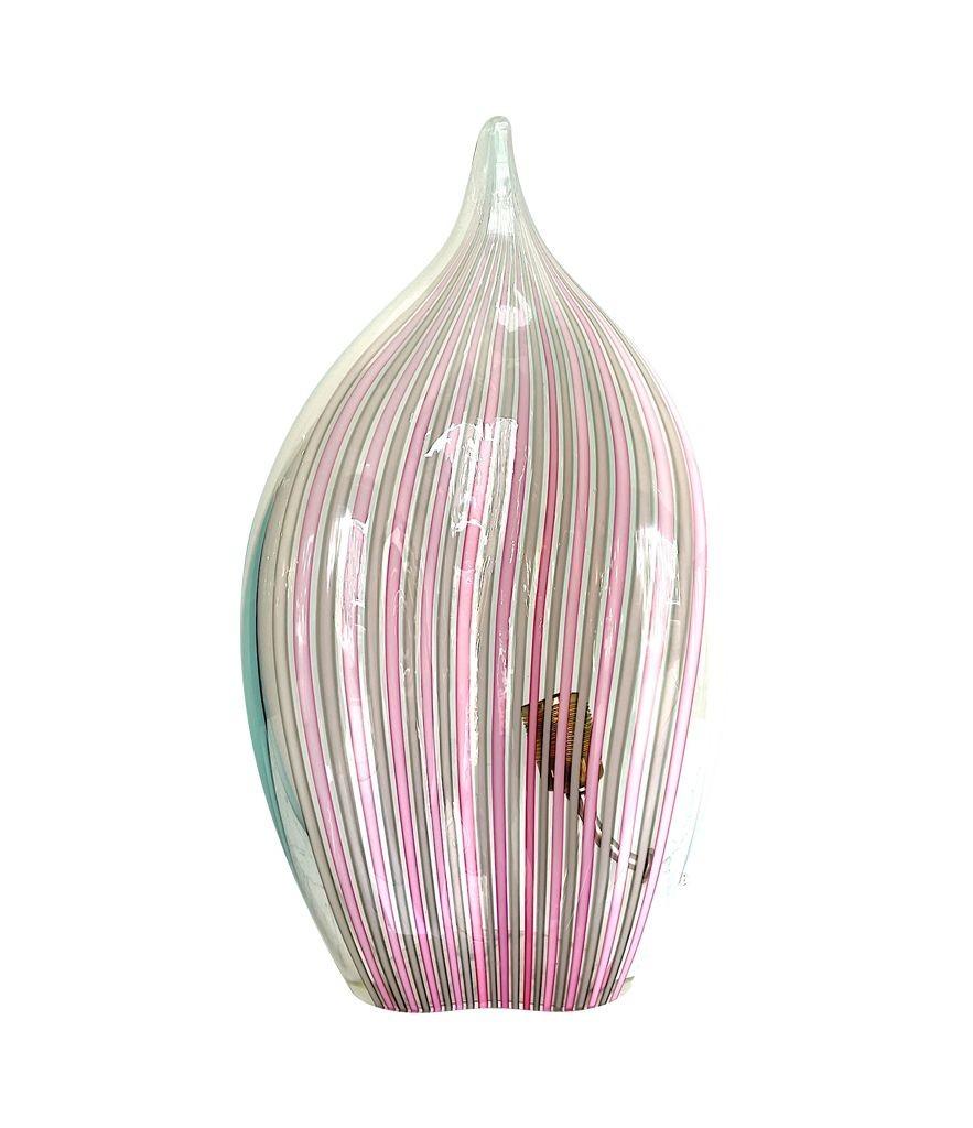 Rara lámpara en forma de lágrima de cristal de La Murano, de Lino Tagliapietra mediados del siglo XX en venta