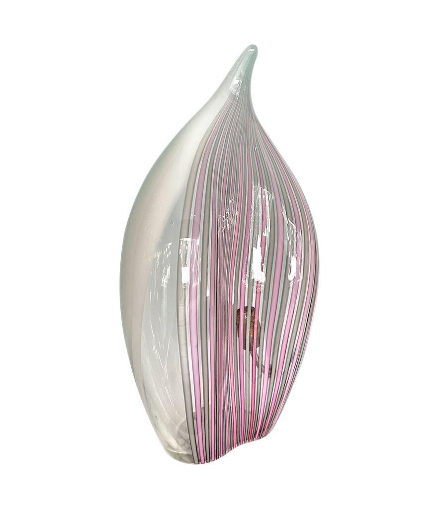 Rara lámpara en forma de lágrima de cristal de La Murano, de Lino Tagliapietra Cristal de Murano en venta