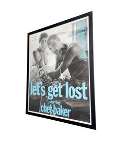 A rare large orignal film poster for Bruce Weber's 1988 film “Let’s Get Lost”