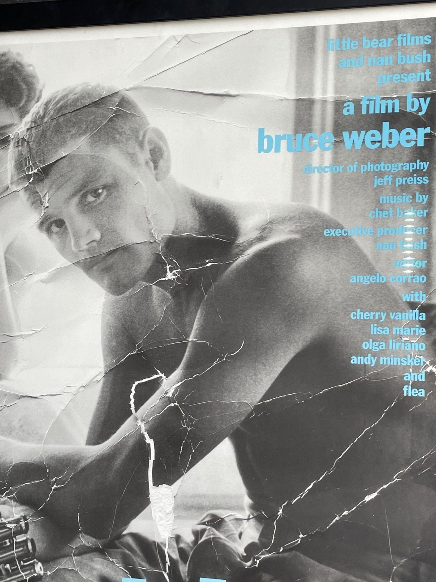 Raro cartel original de gran tamaño para la película de Bruce Weber de 1988 
