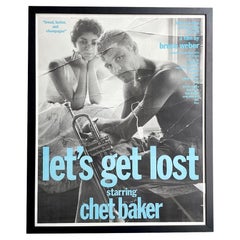 A rare large orignal film poster for Bruce Weber's 1988 film “Let’s Get Lost”
