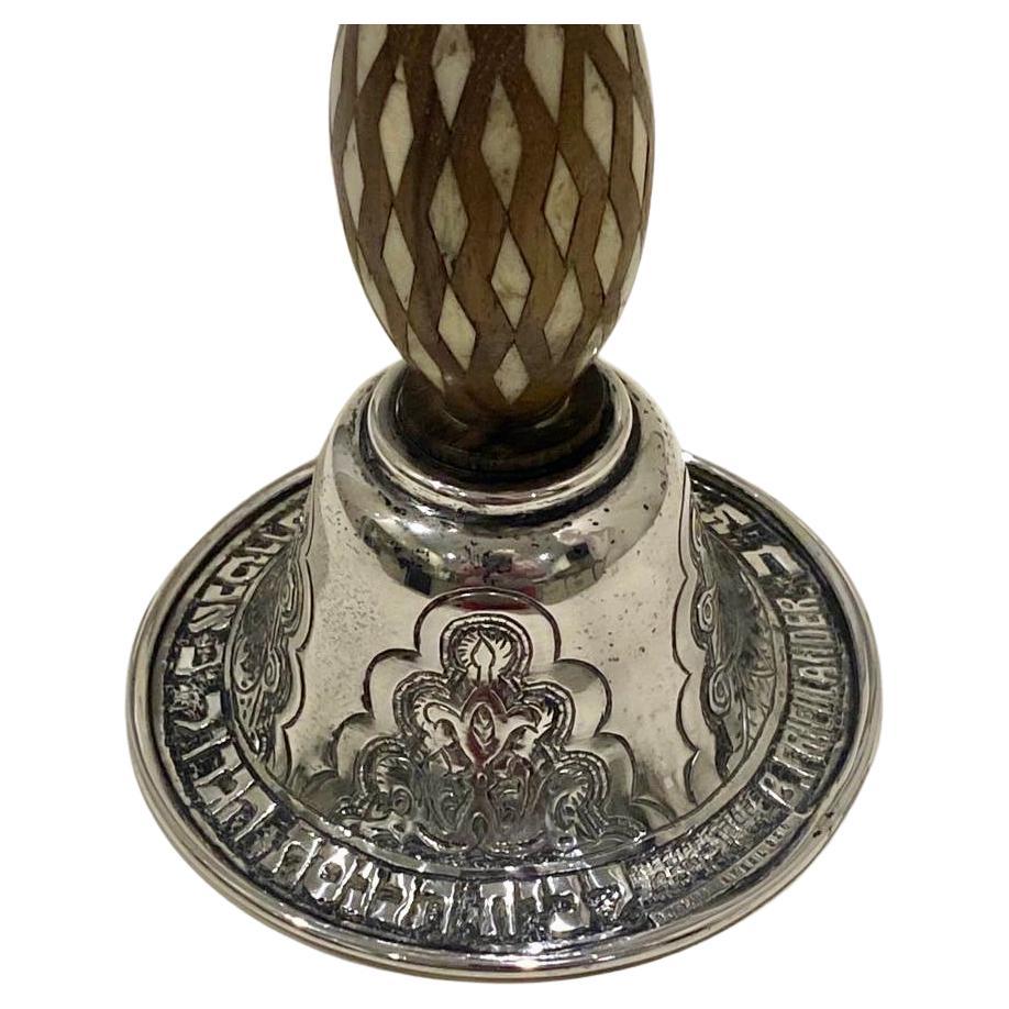 Rare Large Sterling Silver Kiddush Cup by Friedlander Dusseldorf, Germany, 1932 3