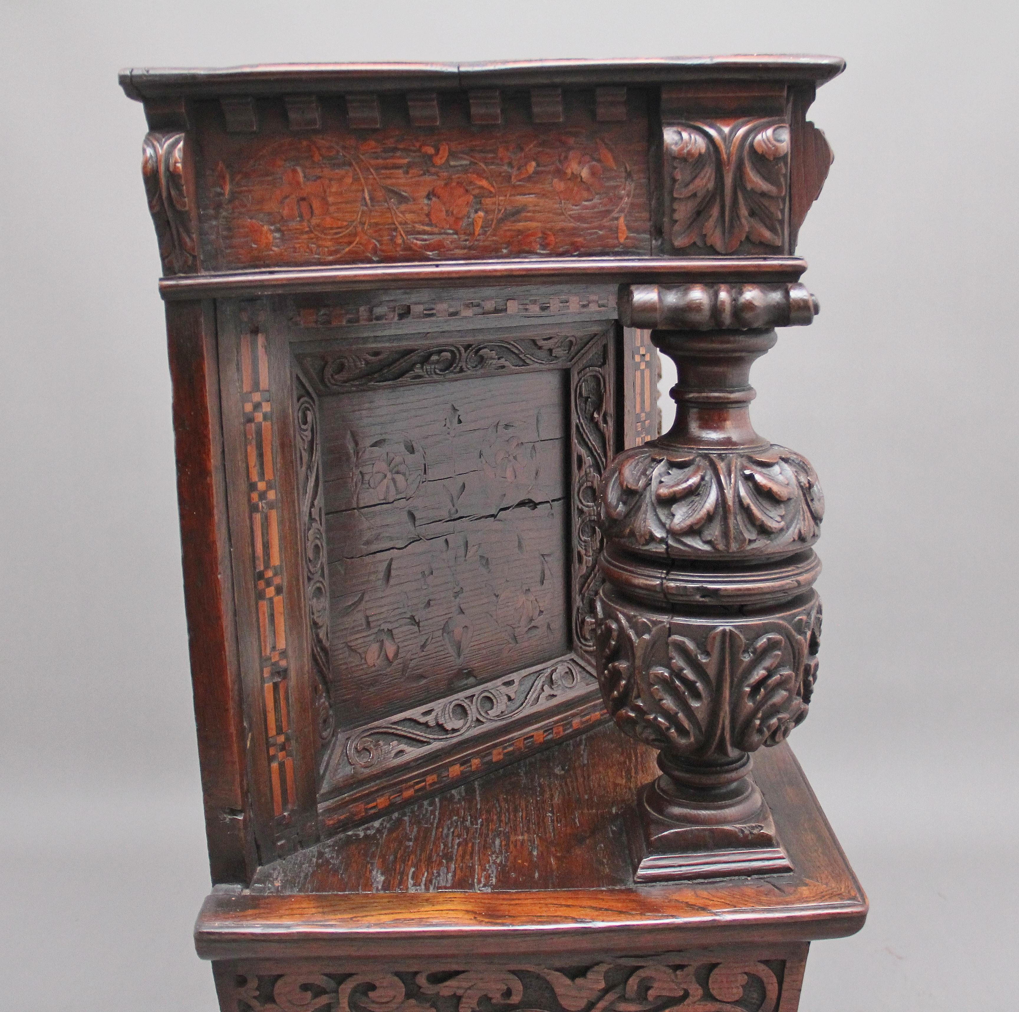 Rare Late 16th Century Oak Court Cupboard For Sale 4