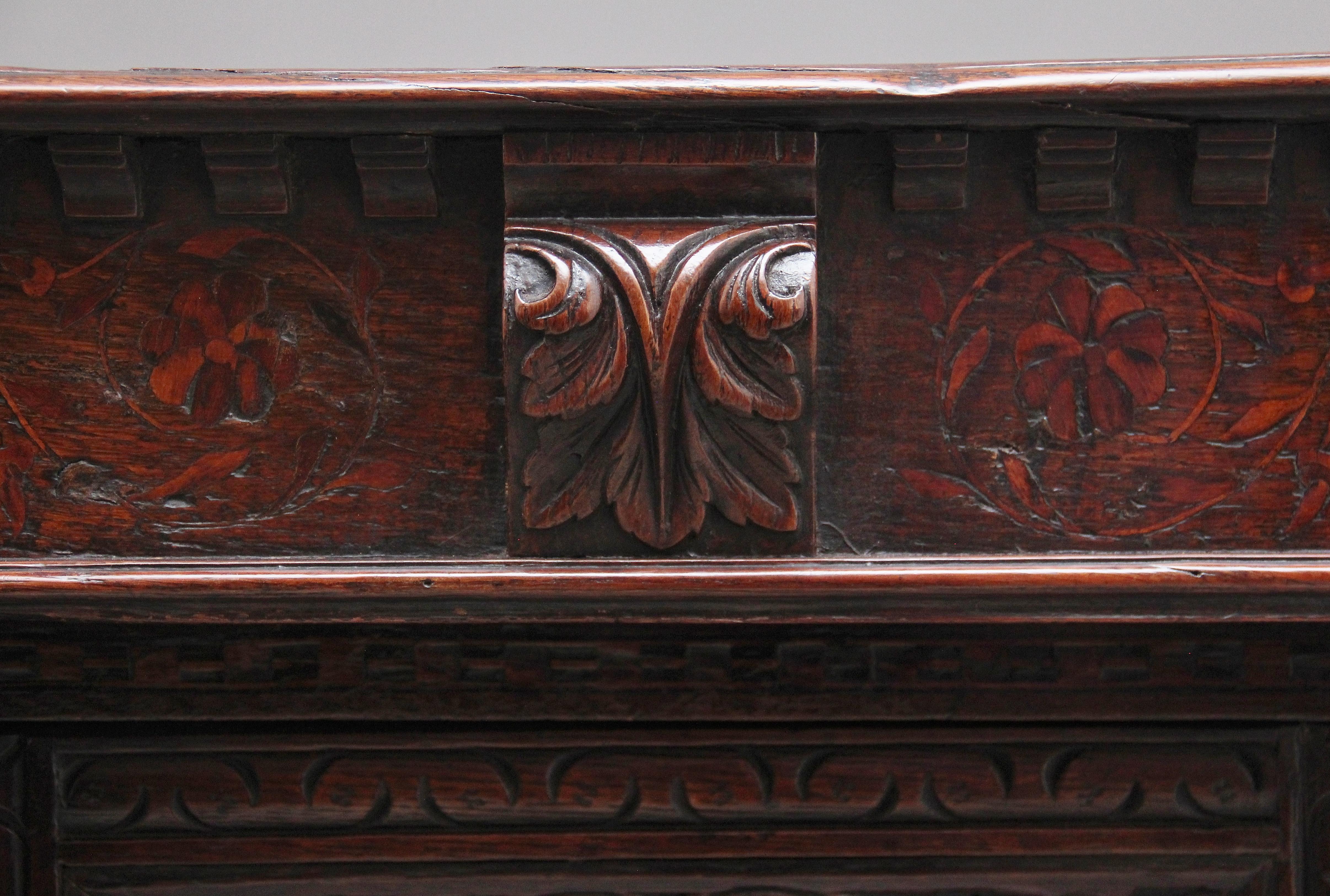Rare Late 16th Century Oak Court Cupboard For Sale 12