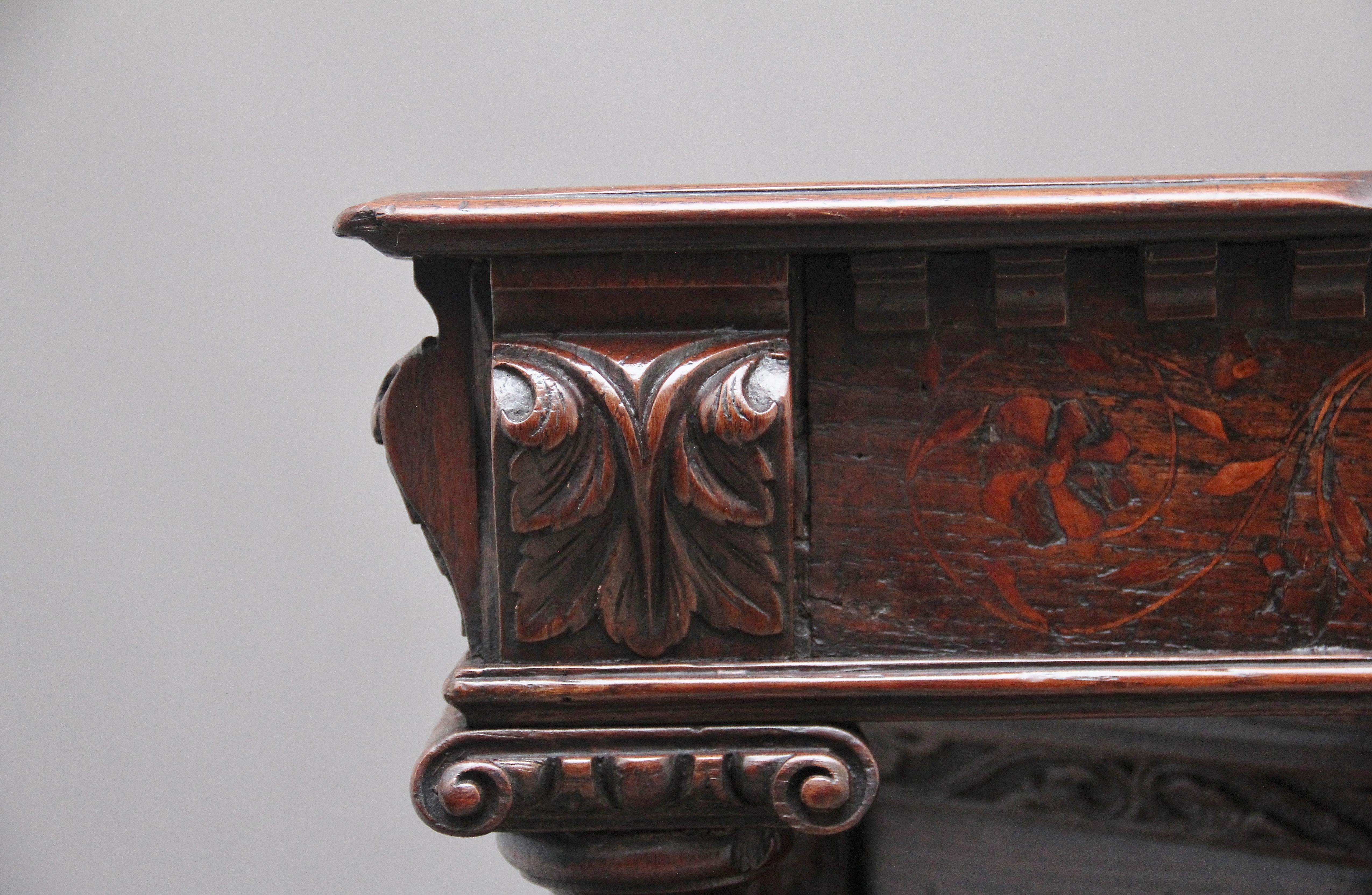 Rare Late 16th Century Oak Court Cupboard For Sale 13