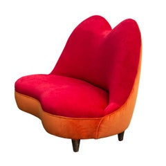 A RARE LIPS SOFA BY ANDREA BUSIRI VICI, AFTER SALVADOR DALI - ROMA 1930s