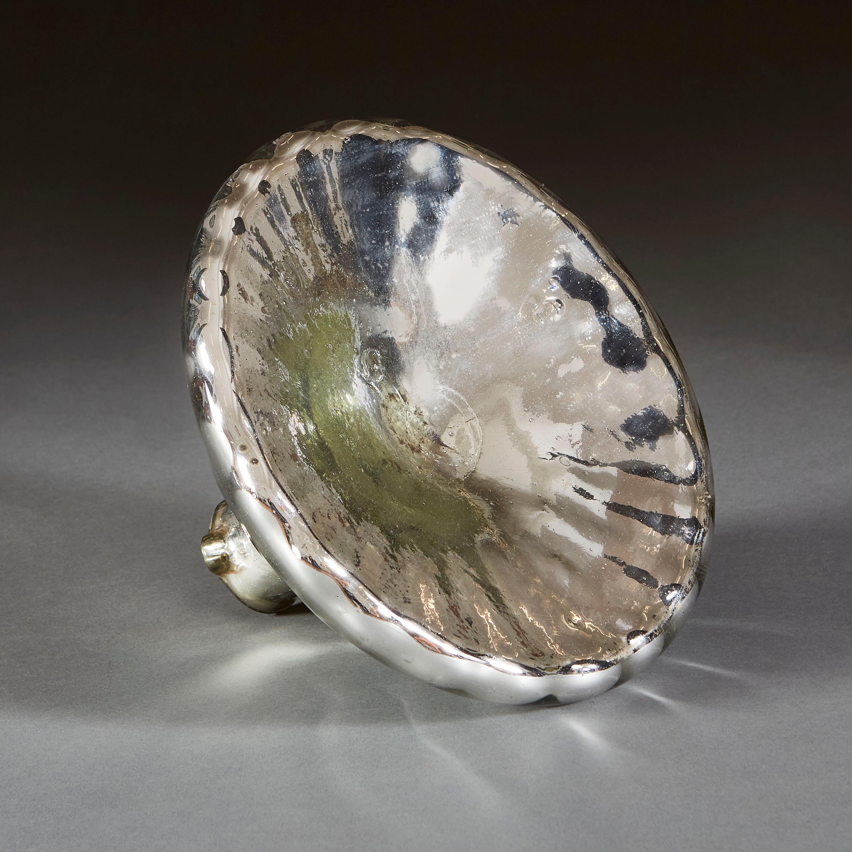 Rare Mercury Glass Jug of Unusual Form 2