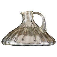Rare Mercury Glass Jug of Unusual Form