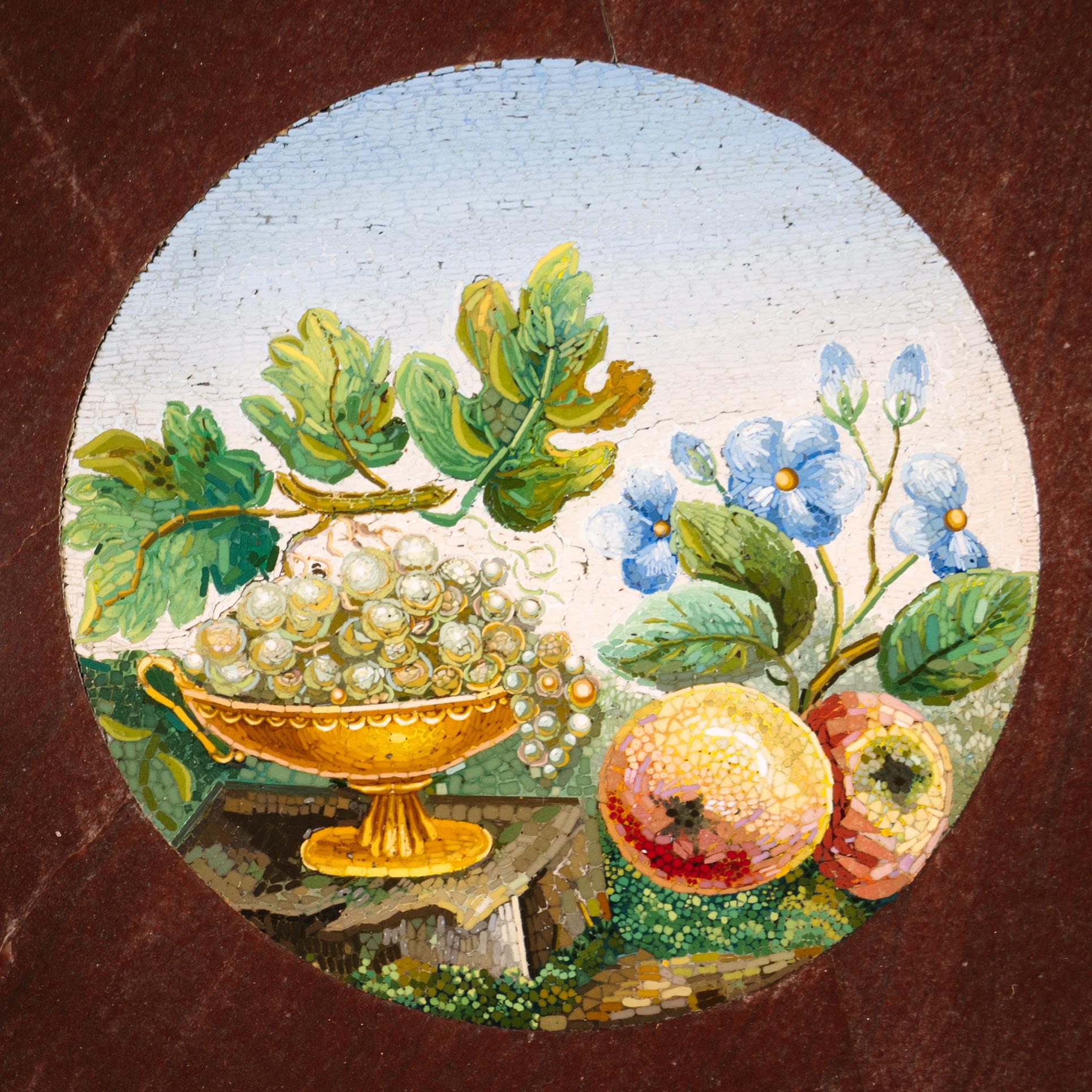 A Rare Micromosaic Table, Attributed to Michelangelo Barberi, Rome For Sale 9