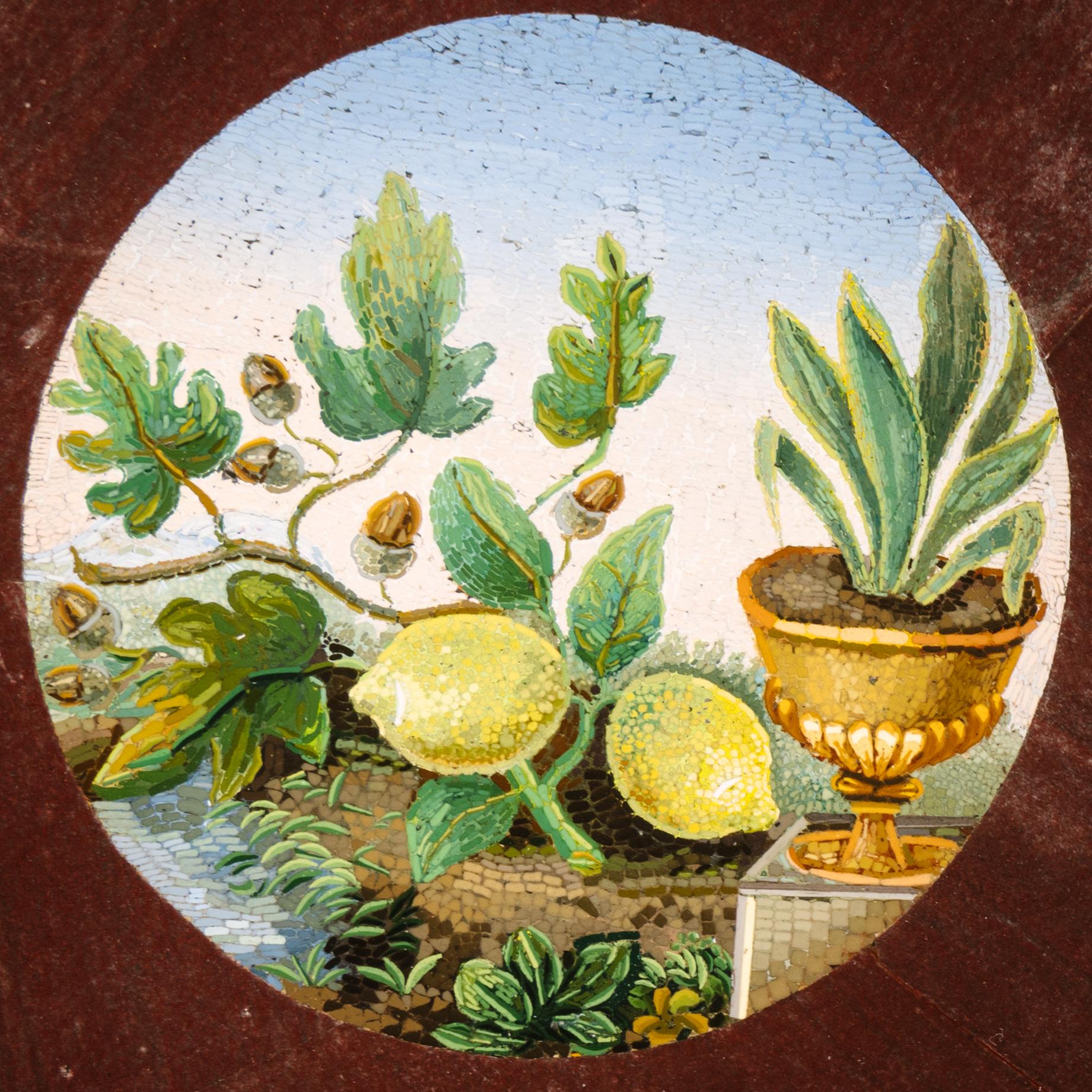 A Rare Micromosaic Table, Attributed to Michelangelo Barberi, Rome For Sale 11