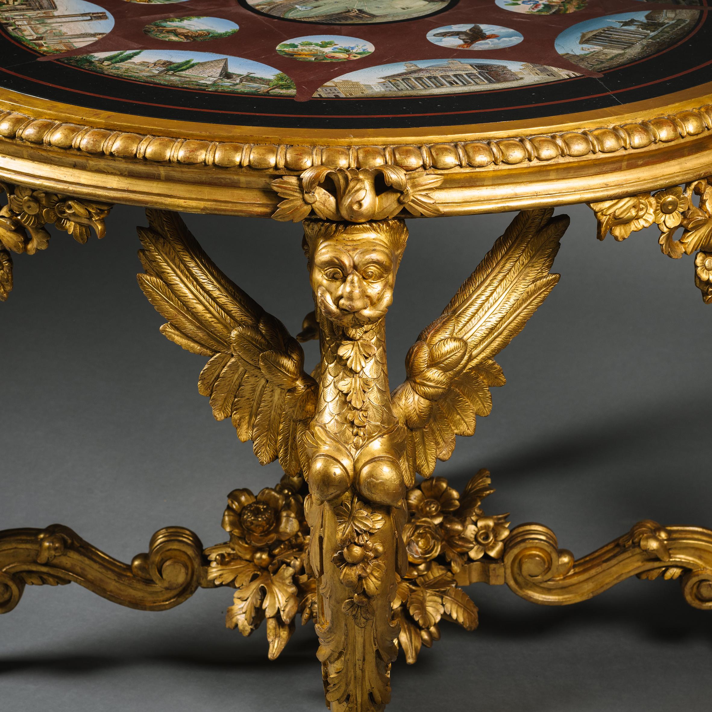 A Rare Micromosaic Table, Attributed to Michelangelo Barberi, Rome For Sale 1