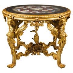 Antique A Rare Micromosaic Table, Attributed to Michelangelo Barberi, Rome
