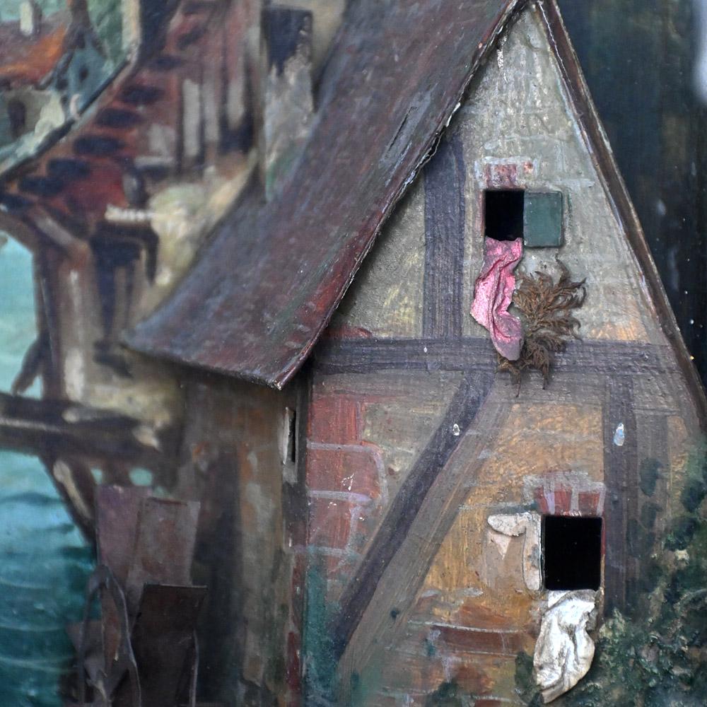 European A rare mid-19th century French Louis Philippe musical automaton framed wall cloc For Sale