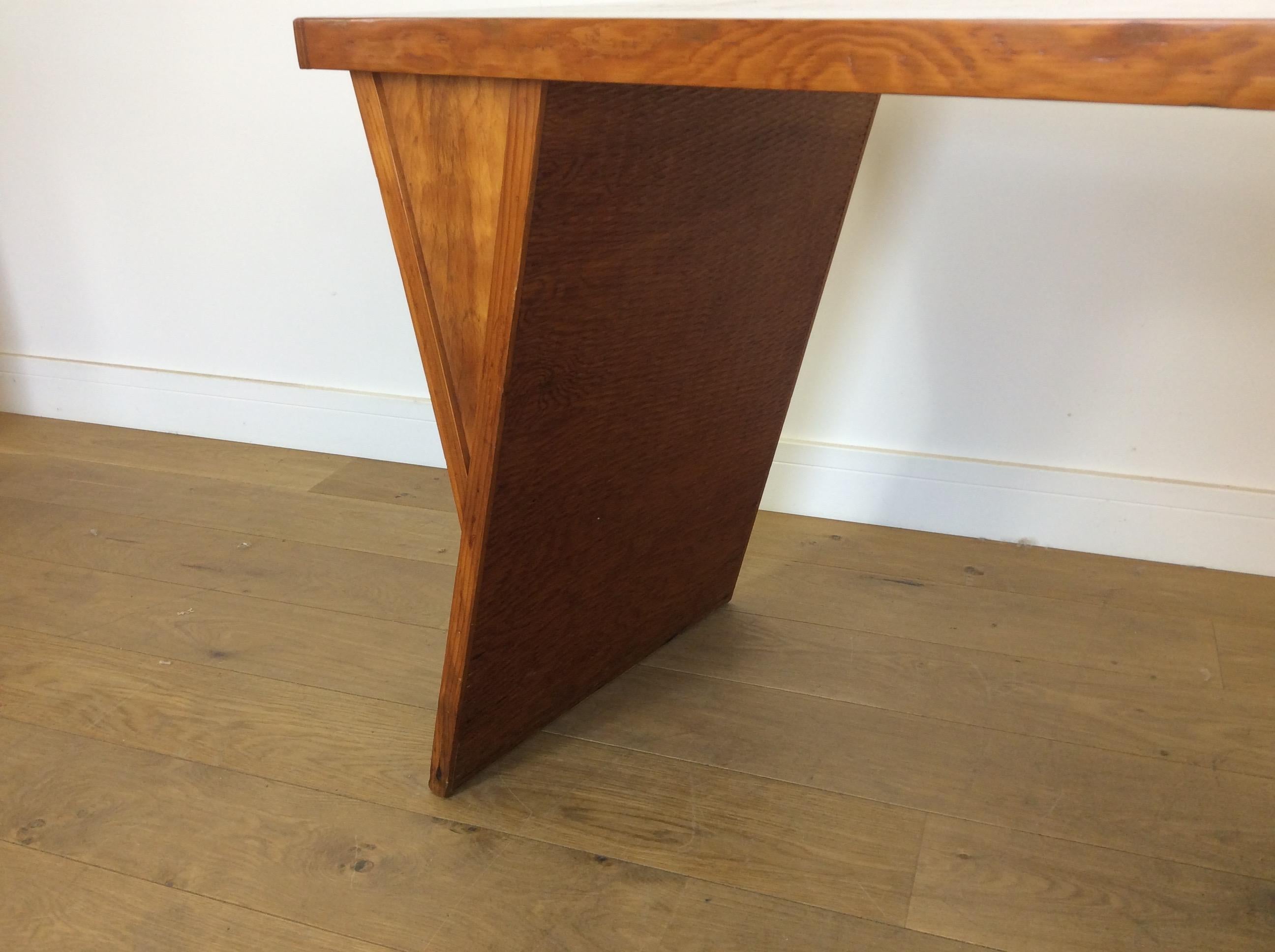 American Rare Midcentury Ply Desk For Sale