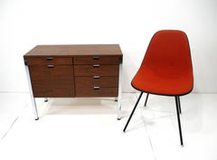 A Rare Miniature Dunbar Walnut Credenza Chest in the style of a Sample Protype