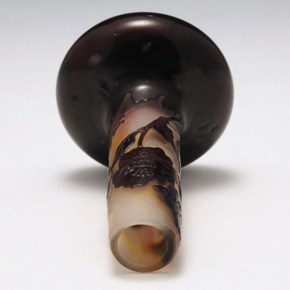 A Rare Miniature Galle Cameo Glass Vase c1910 1